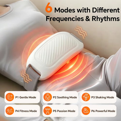 Cordless Heated Kneading Massage Belt for Belly, Waist, Back & Legs