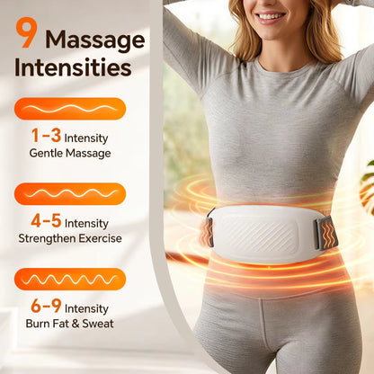 Cordless Heated Kneading Massage Belt for Belly, Waist, Back & Legs