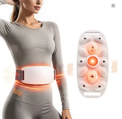 Cordless Heated Kneading Massage Belt for Belly, Waist, Back & Legs